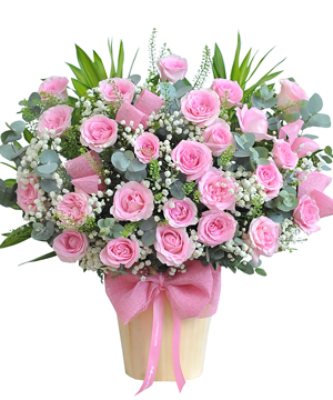 Giỏ hoa đẹp tặng sếp nữ
