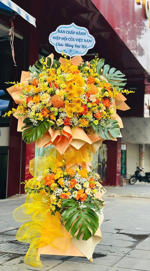 hoa khai trương Giồng Riềng