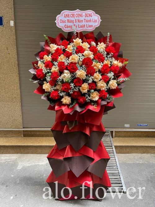 hoa khai trương tặng sếp