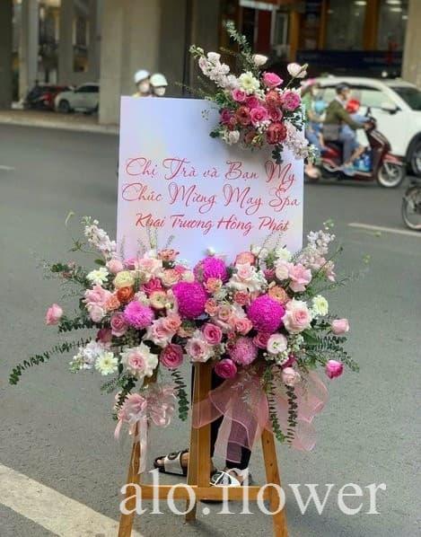 hoa khai trương hiện đại