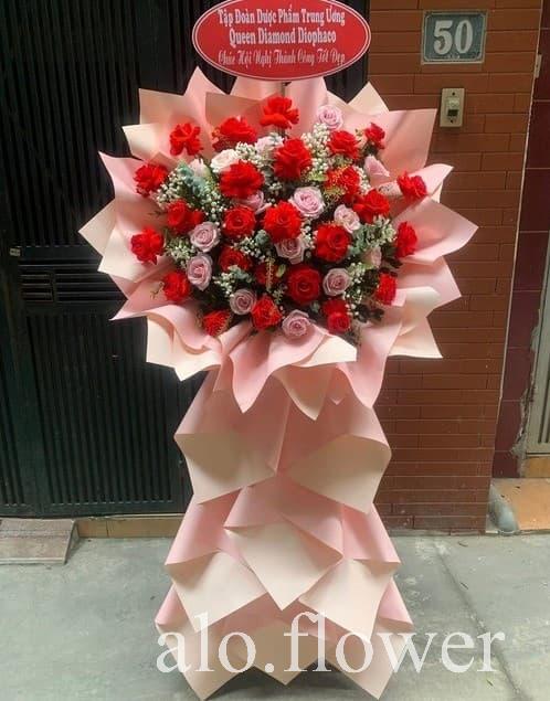 hoa mừng khai trương