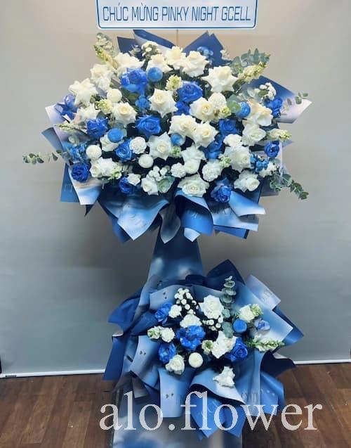 kê hoa chúc mừng tông xanh tài lộc