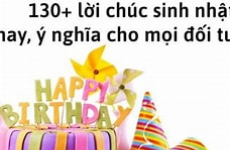 Lời chúc sinh nhật ý nghĩa