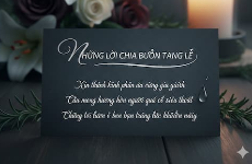 những lời chia buồn tang lễ