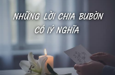 những lời chia buồn có ý nghĩa