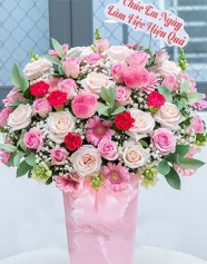 Giỏ Hoa Tươi Đẹp Tặng Đối Tác
