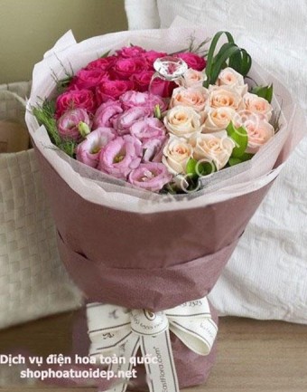 Bó hoa đẹp lãng mạn