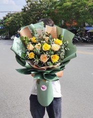 Mẫu Bó Hoa Dài Đẹp-Hoa Bó Hội Nghị Sang Trọng