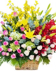 Giỏ Hoa Chúc Mừng Sinh Nhật - Yêu Thương
