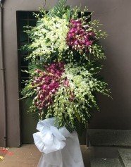 Hoa Chia Buồn Màu Trắng Tím – Kính Dâng