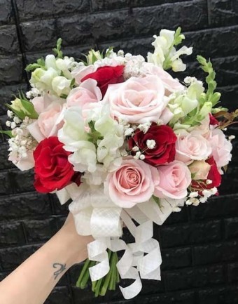 hoa cưới tone ngọt ngào