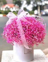 Giỏ Hoa Baby Tím – Yêu Thương Vẹn Nguyên, Sâu Lắng