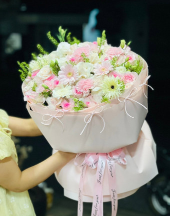Bó Hoa Hồng Pink Sweet – Ngọt Ngào