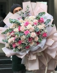 Bó Hoa Hồng Tình yêu Đẹp Nhất Màu Pastel 